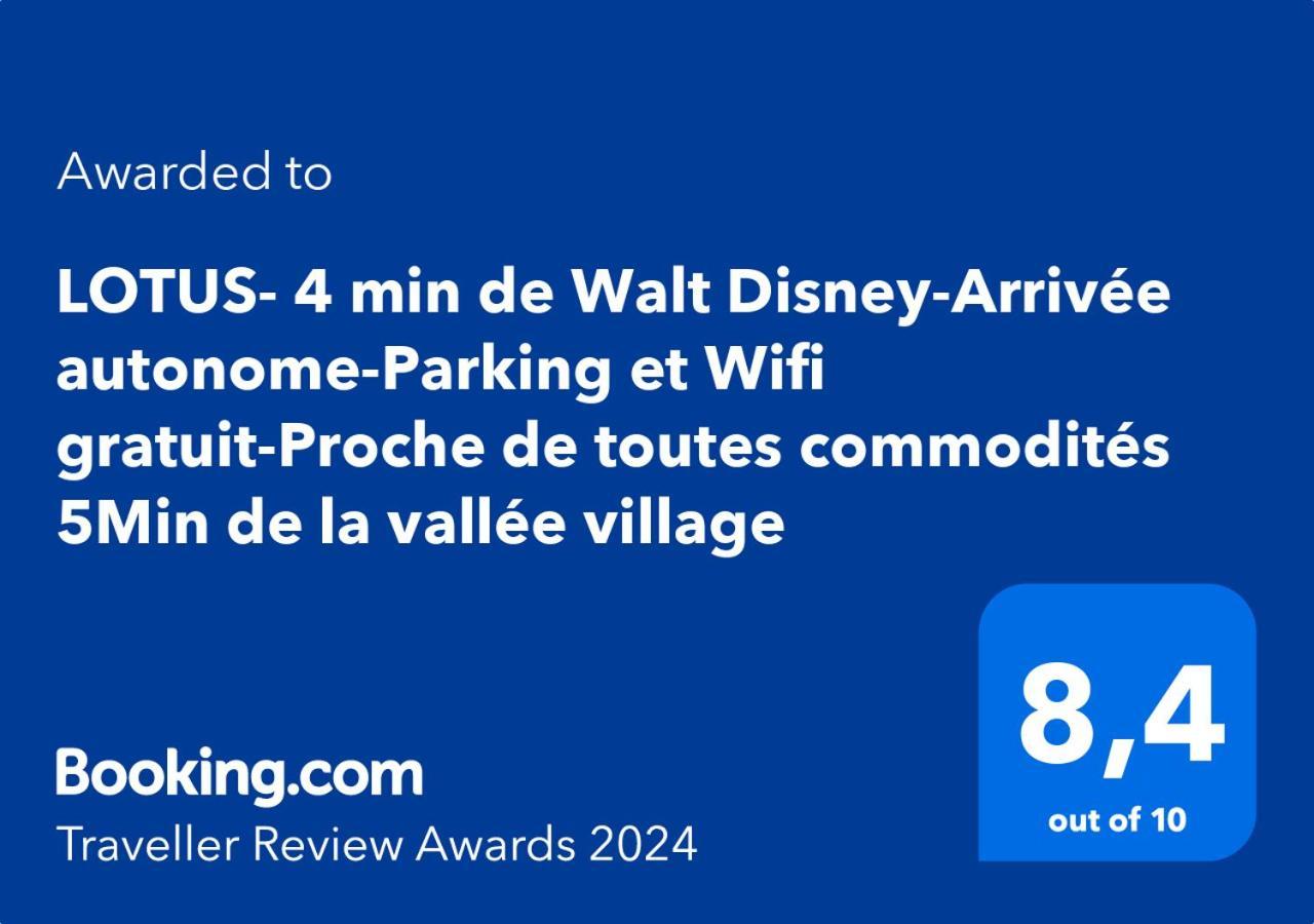 Lotus- 4 Min De Walt Disney-Arrivee Autonome-Parking Et Wifi Gratuit-Proche De Toutes Commodites 5Min De La Vallee Village Chessy  Zewnętrze zdjęcie